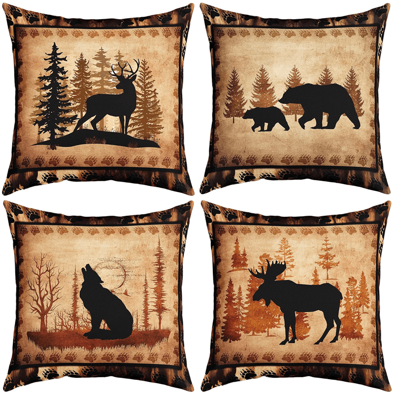 

Bear Elk , Bear Pillowcases, Cushion For Sofa , Inserts Not Included