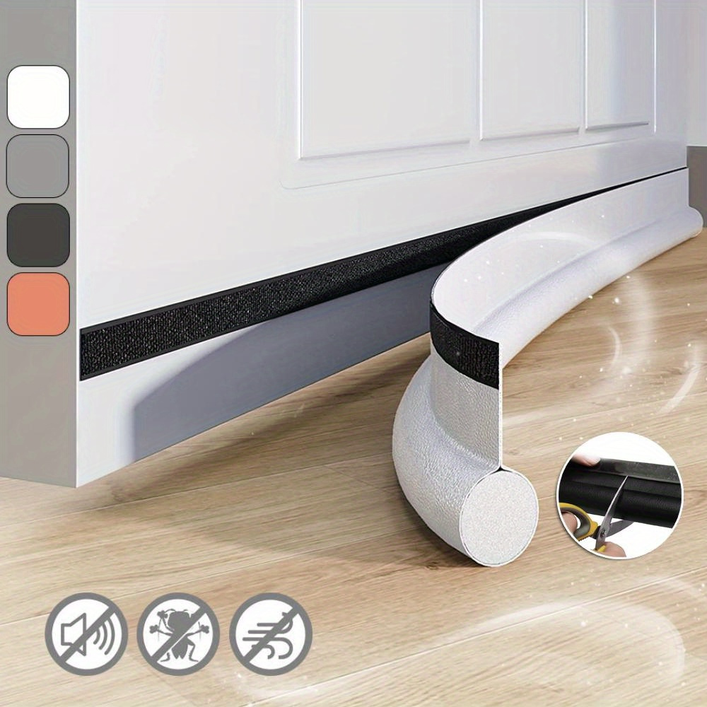 

Easy-install Adjustable Door Draft Stopper - Premium Polyurethane, Self-adhesive Soundproof Weatherstrip For Bottom Of Door, Energy-saving Gap Blocker