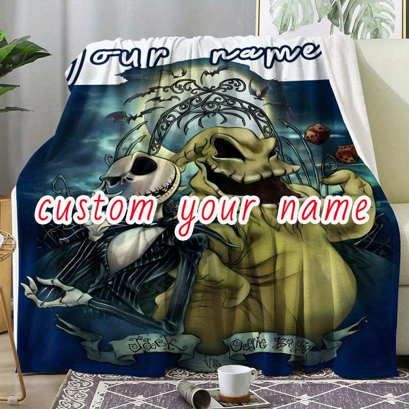 

Ume And Themed Soft Nap Blanket - Customizable Name, Polyester, Unique Birthday Gift