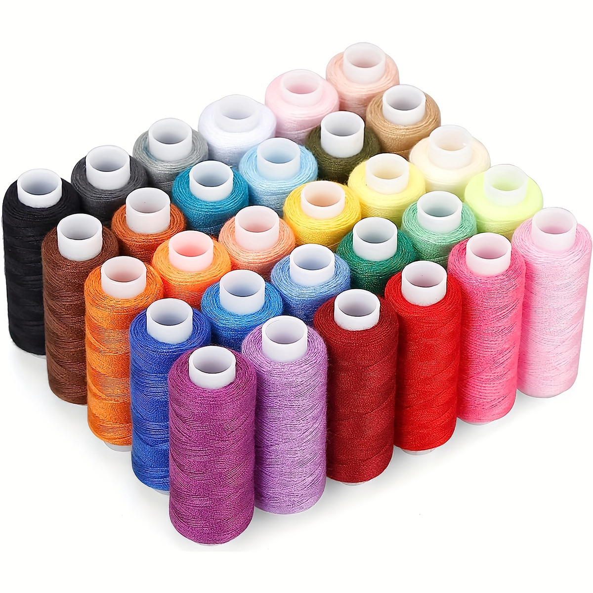 

10 Rolls Of High-quality Polyester Sewing Thread For Enthusiasts And Beginners - Assorted Colors