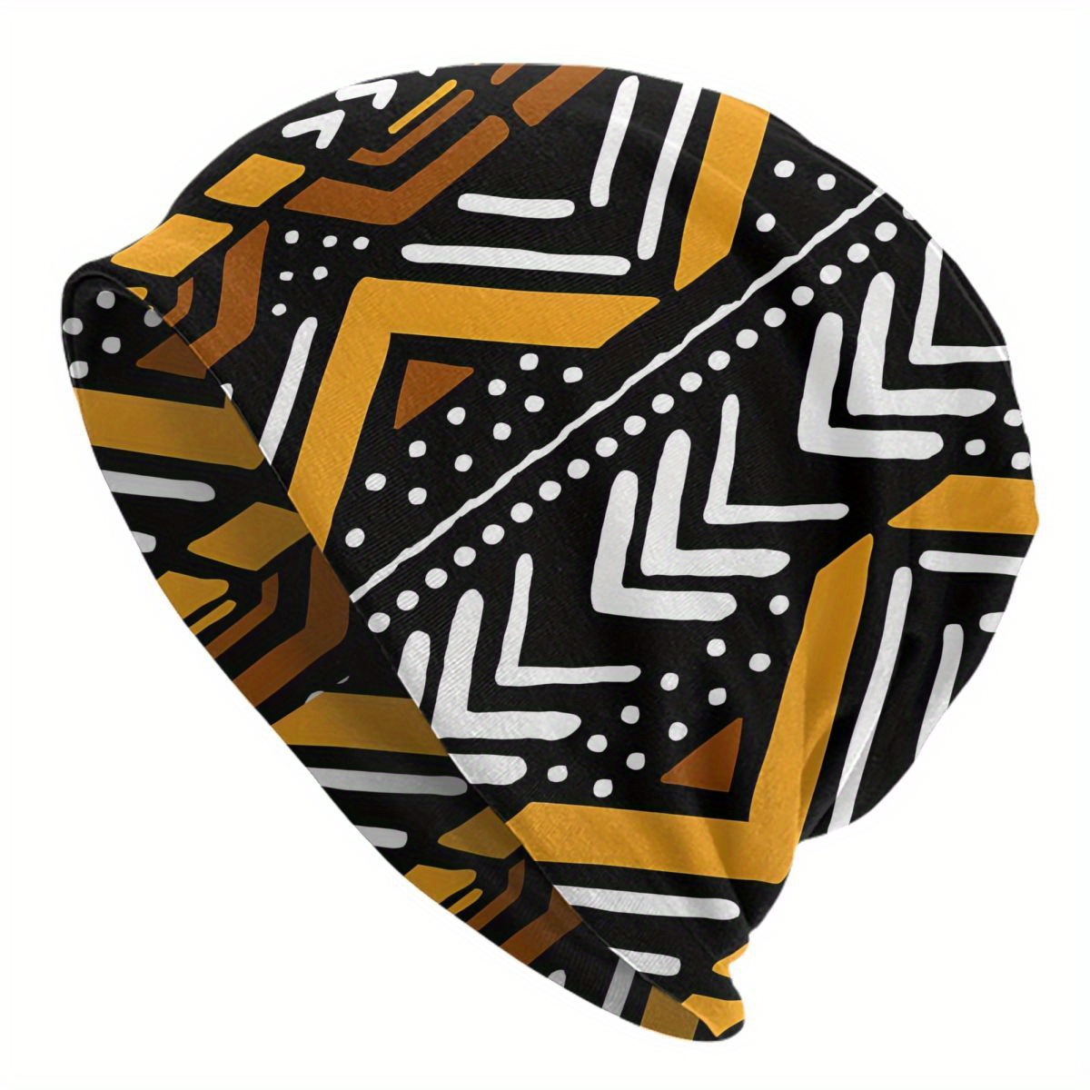 

Funky African Ethnic Pattern Beanie For Men - , Stretch Knit Skull Cap For