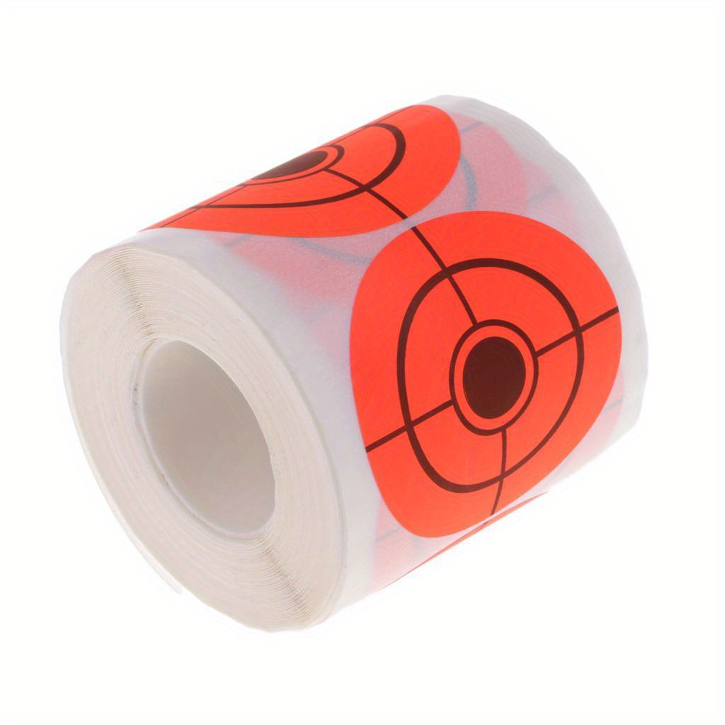 

250 Count Roll Of 2-inch Self-adhesive Shooting Target Stickers For Practice – Pps Material, Reactive Splatter For Marksmanship Training