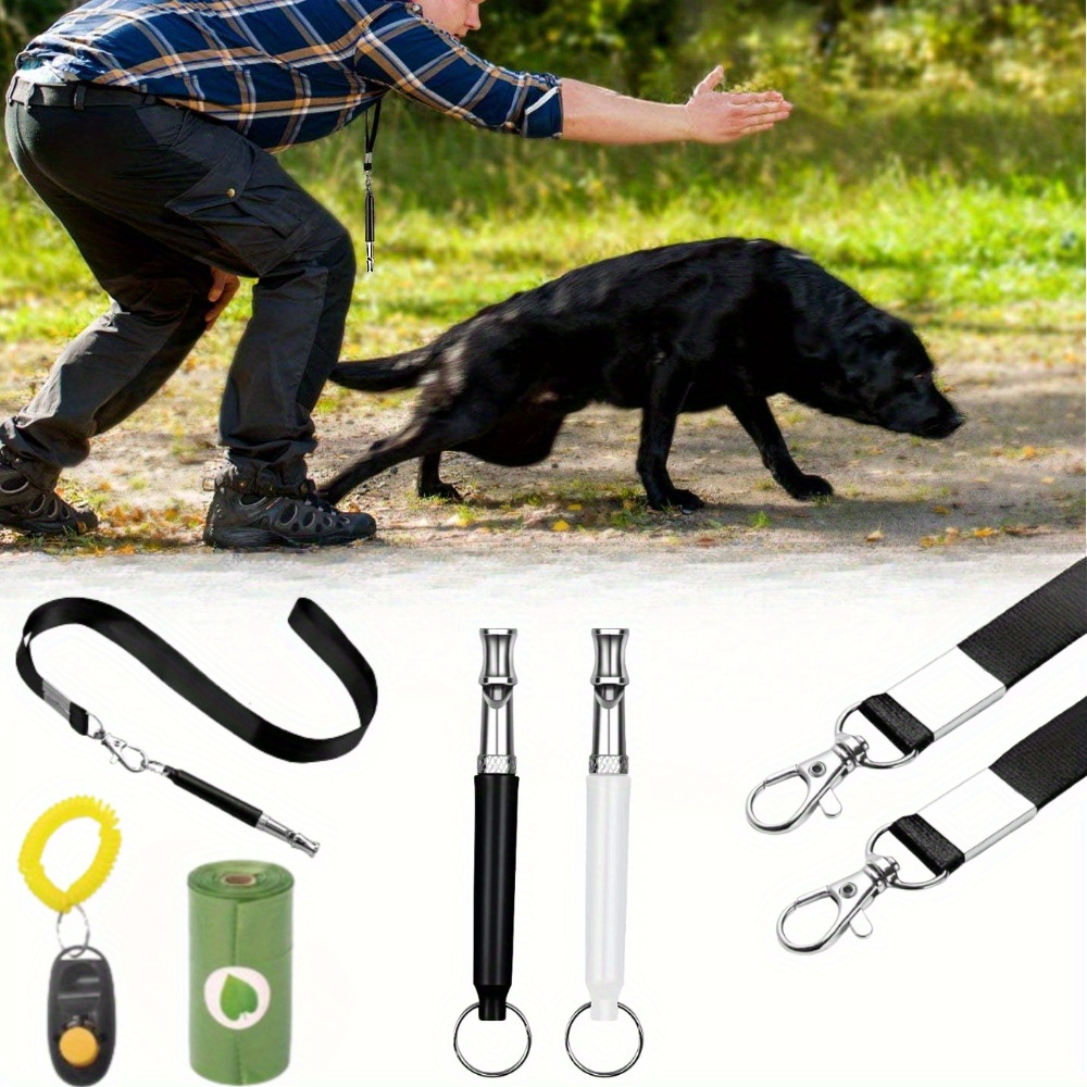 

2pcs Dog Whistles, Adjustable Technology Silent , Professional Dog Training Whistle, With 2 Lanyards, Chip, 1 Bag