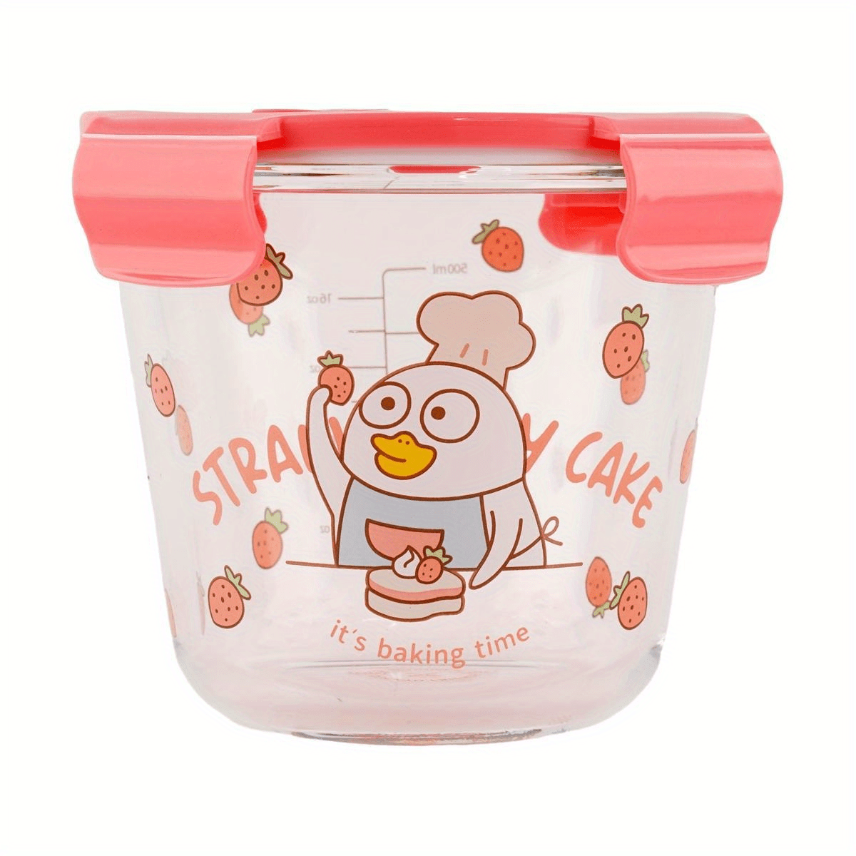 

[2packs] , Duckyo Friends Glass Container 16.9fl Oz*2pcs