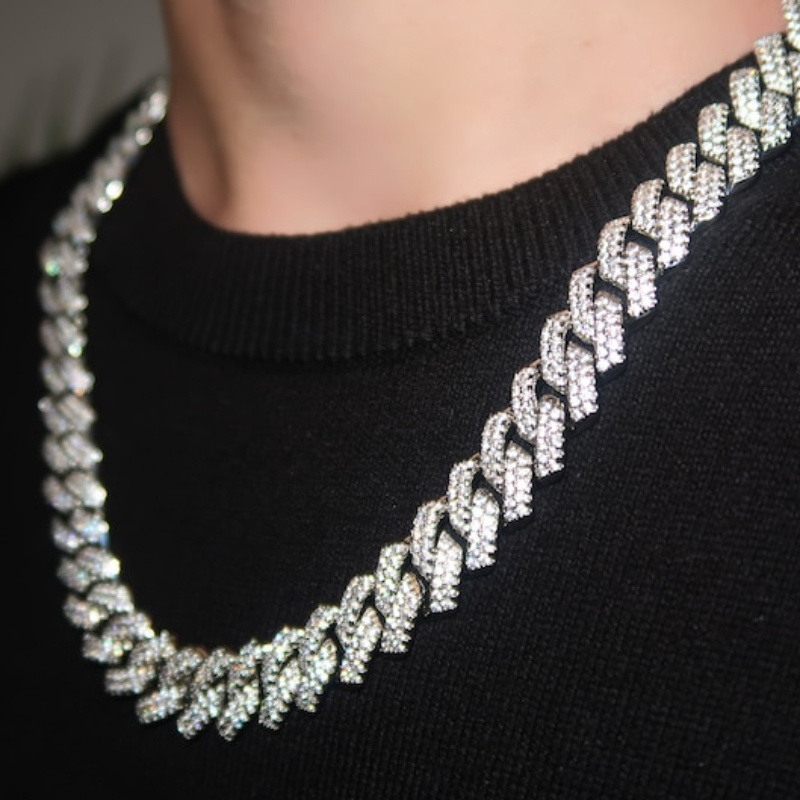 TEMU 1pc Men's Cuban Link Chain Curb Necklace: Hip Hop Style Cuban Link Chain - Ideal Gift Option For Any Occasion - Comes With Gift Box Included
