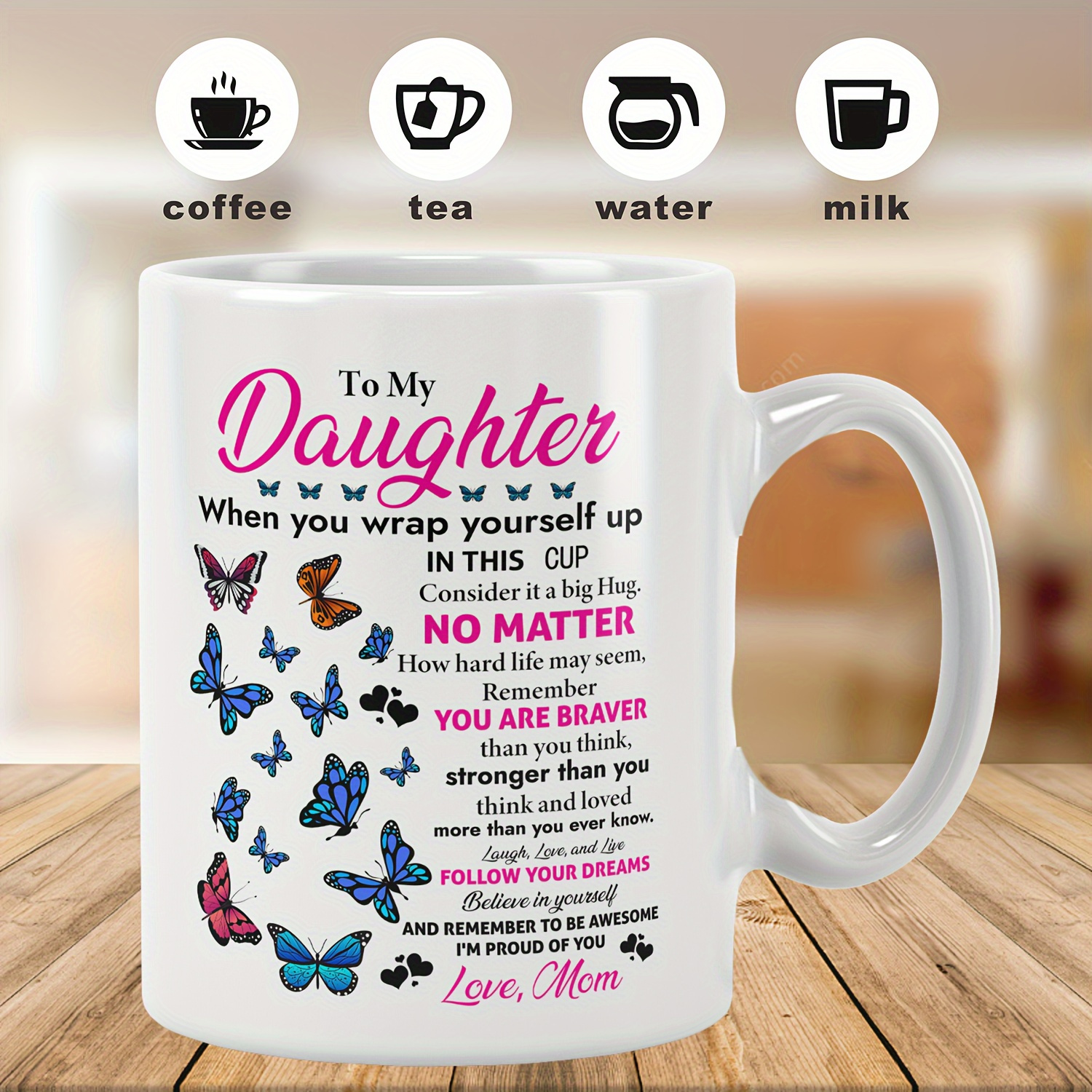 

(330ml) To My Inspirational Mug - Personalized Mom For , - , , Humorous Cup For Tea, , - & Dishwasher Safe