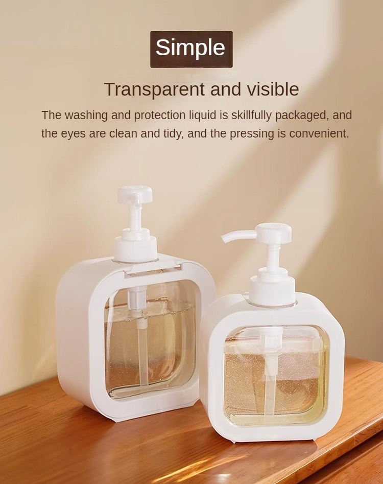 2 pack large capacity plastic squeeze bottles for laundry detergent and lotion unscented hand wash only rectangle shape dispenser details 0