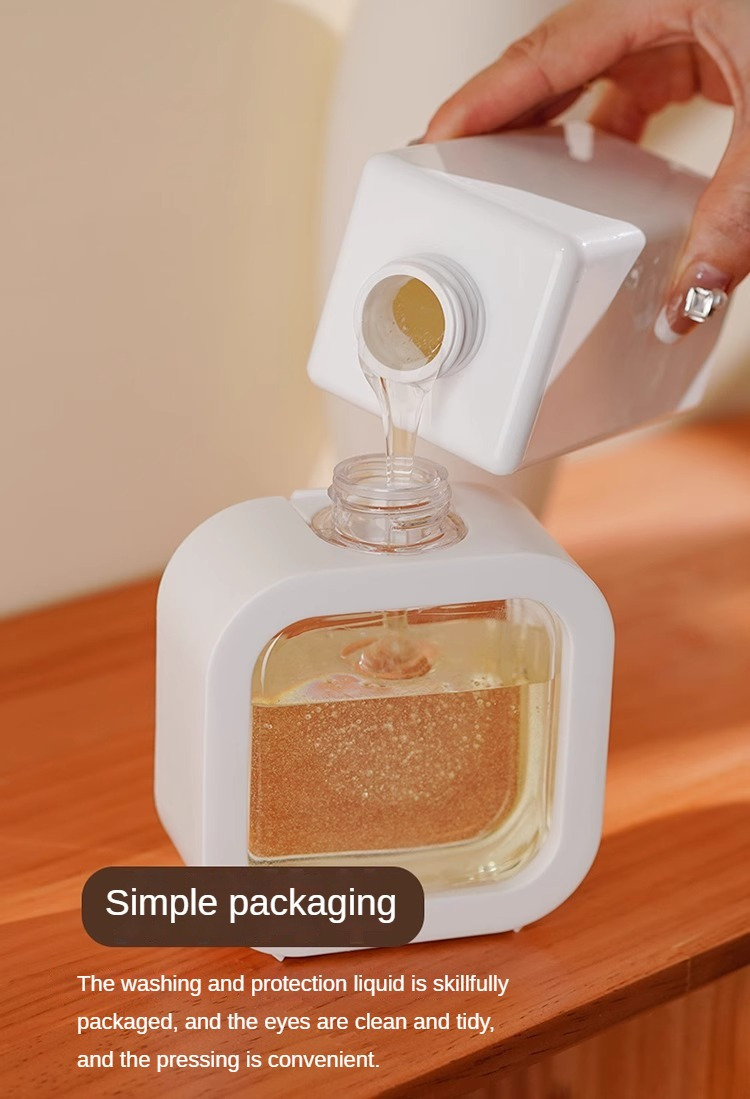2 pack large capacity plastic squeeze bottles for laundry detergent and lotion unscented hand wash only rectangle shape dispenser details 5