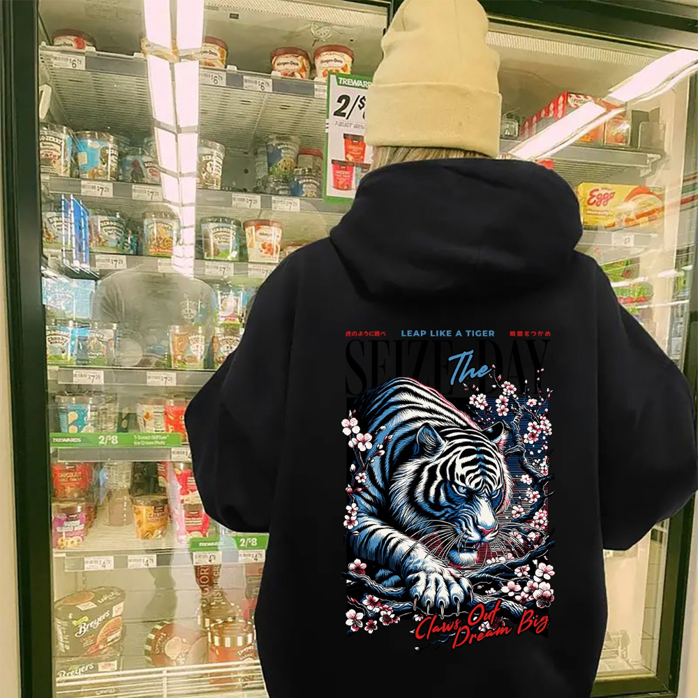 

- 100% , Long Hooded Sweatshirt Graphic For - Fall/ Hooded Pullover Drawstring