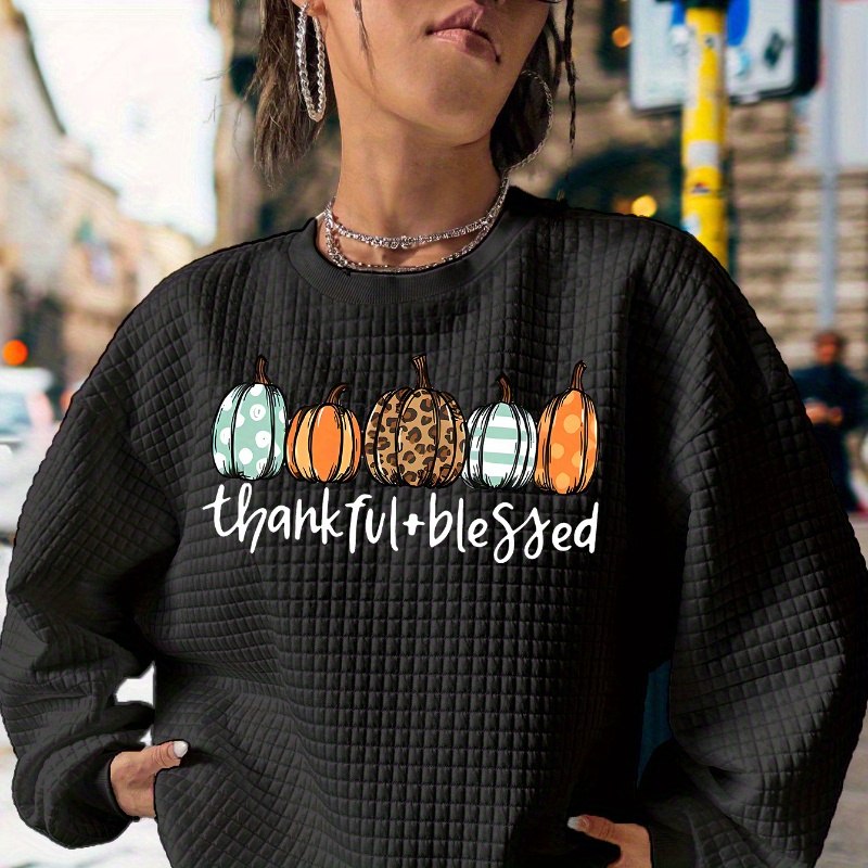 

: Women's - Sweatshirt - , Long Sleeve, - For Fall &