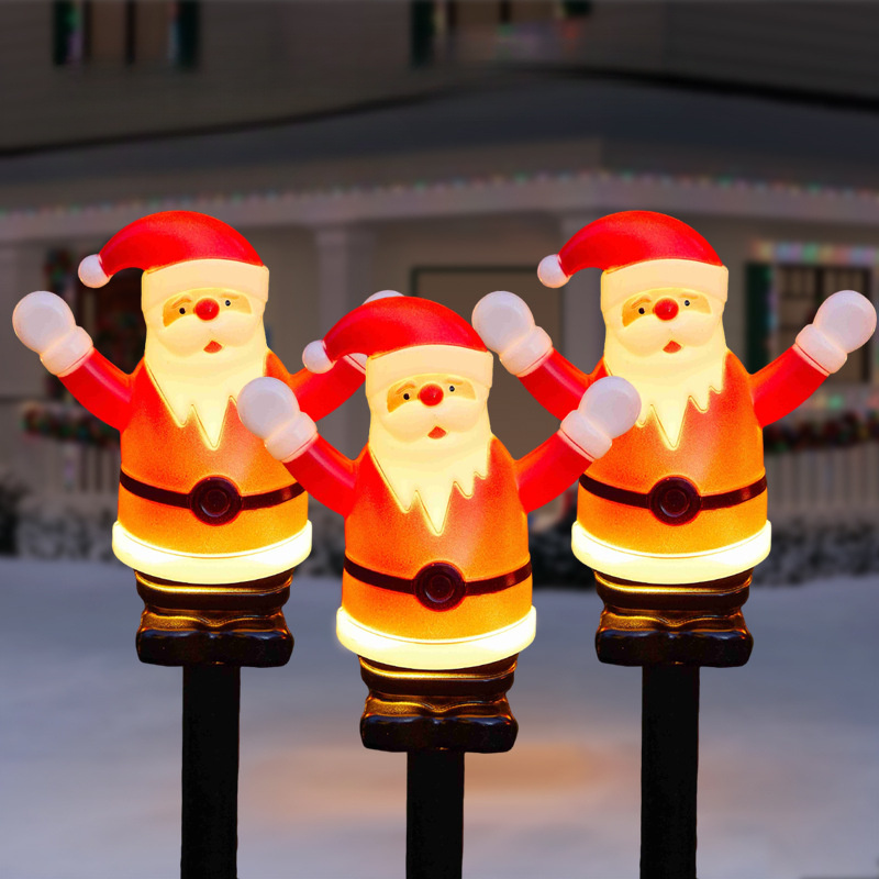 

5psc Christmas Santa Led Lawn Decoration -ip44