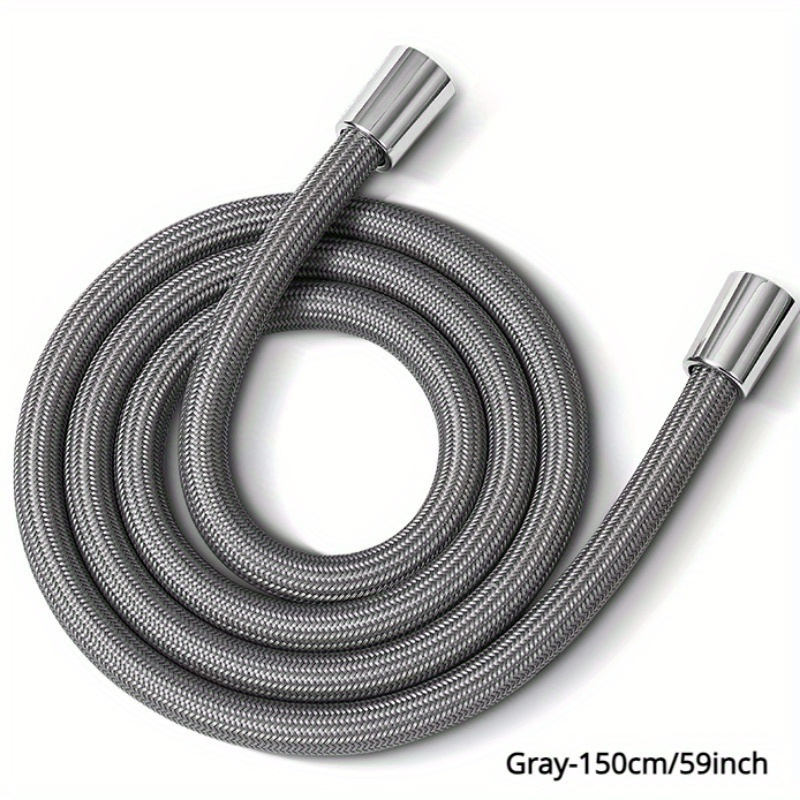 

Flexible & Nylon-braided Shower Hose 59"/78.74" - High-pressure, Leak-proof With Connectors, Explosion-proof Fabric Replacement