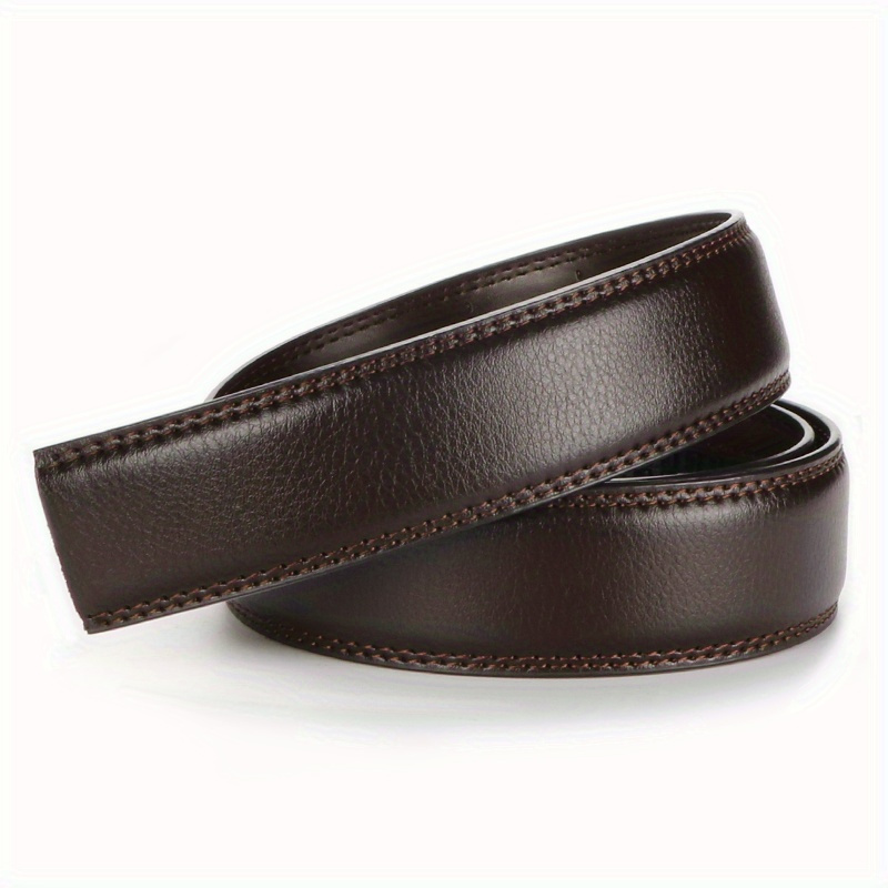 2pcs Large Size Leather Belts, No Buckle Design