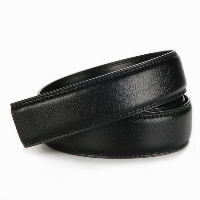2pcs Large Size Leather Belts, No Buckle Design