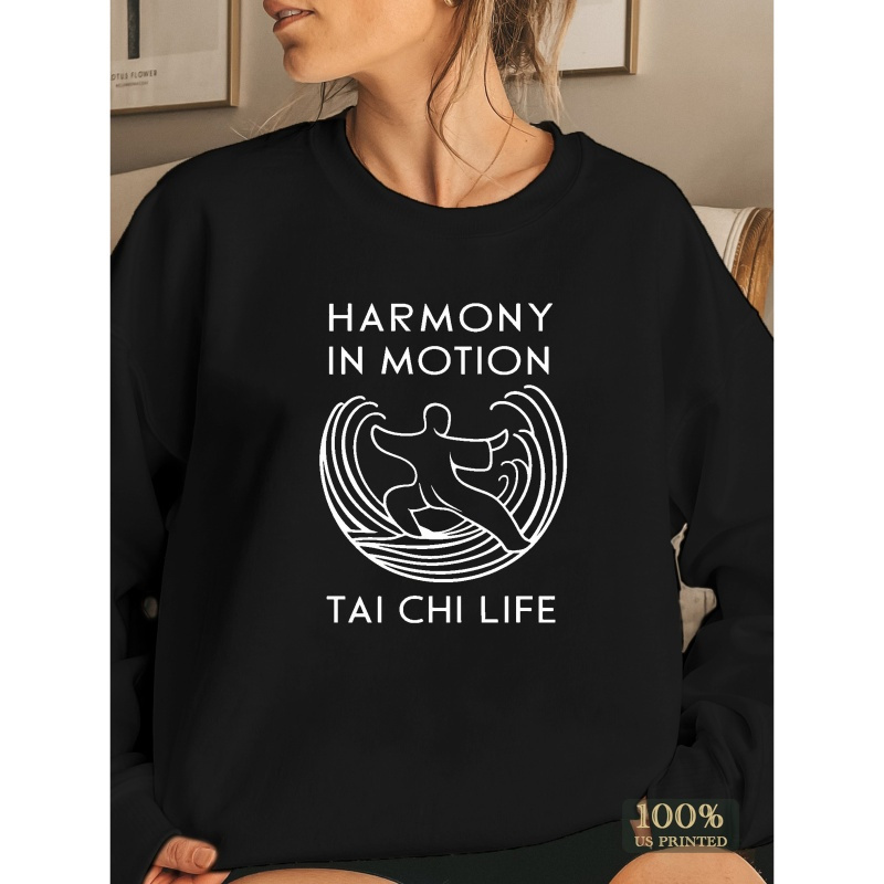 

Tai Women's Sweatshirts - 100% Us Printed - Fall/winter Collection - Geometric Pattern - - Knit Fabric - Round Neck