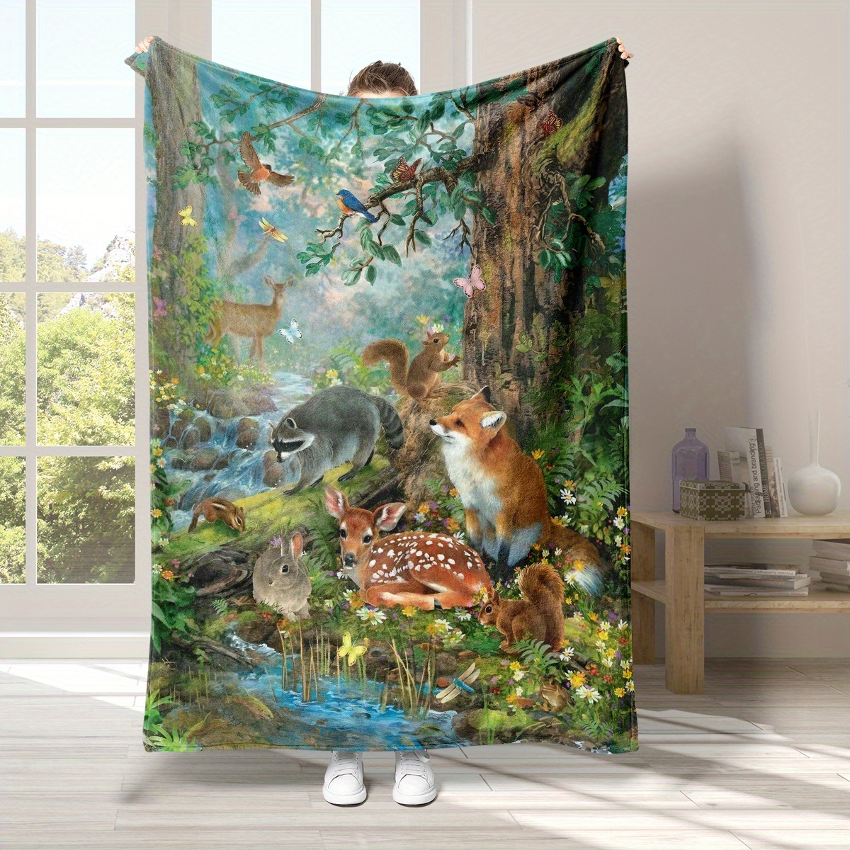 

Flannel Blanket - , & Tear- For Sofa, Bed, , And