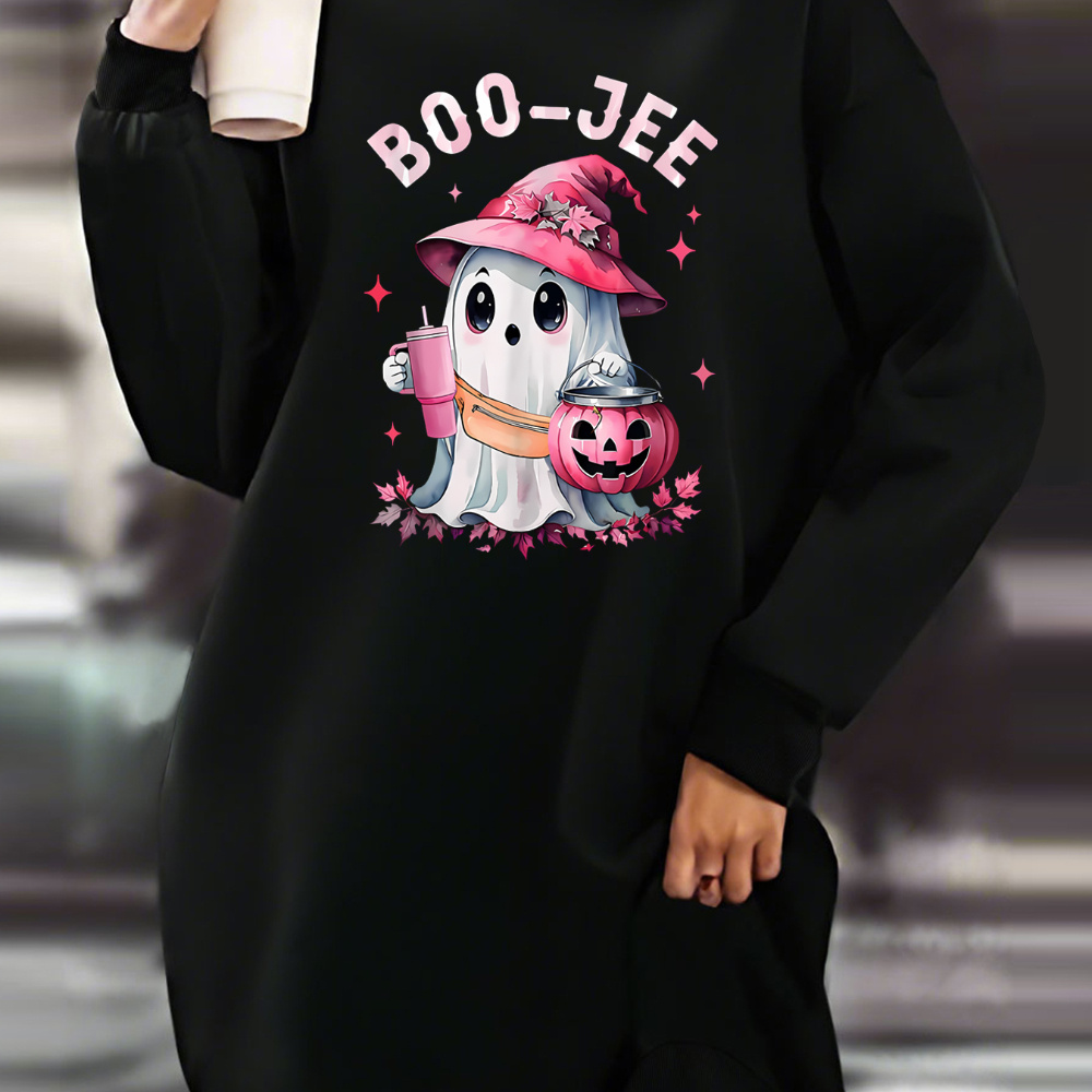 

Festive Lady's Sweatshirt Dress: Adult Size, Knit Fabric, Round Neck, , Fall/winter Season, Pattern