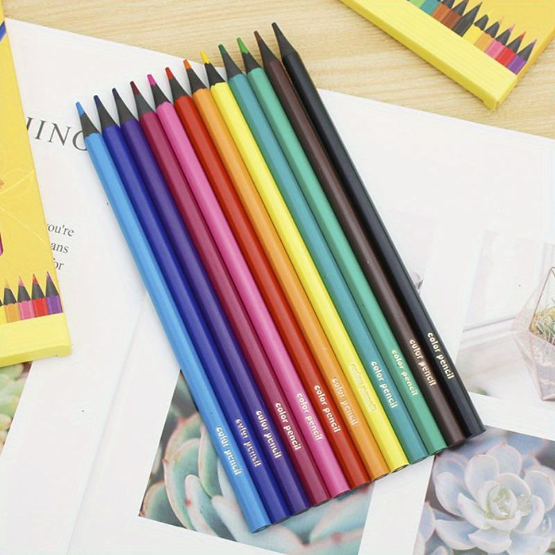 Image of Premium 12-color Pencil Set For Artists And Students - Non-toxic, Lightweight 0.5mm Lead - Ideal For Drawing, Sketching And Note Taking
