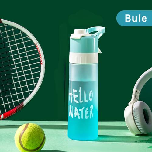 large capacity spray fog water bottle with spray mist system lightweight portable water cooler suitable for camping gym system for sports outdoor activities