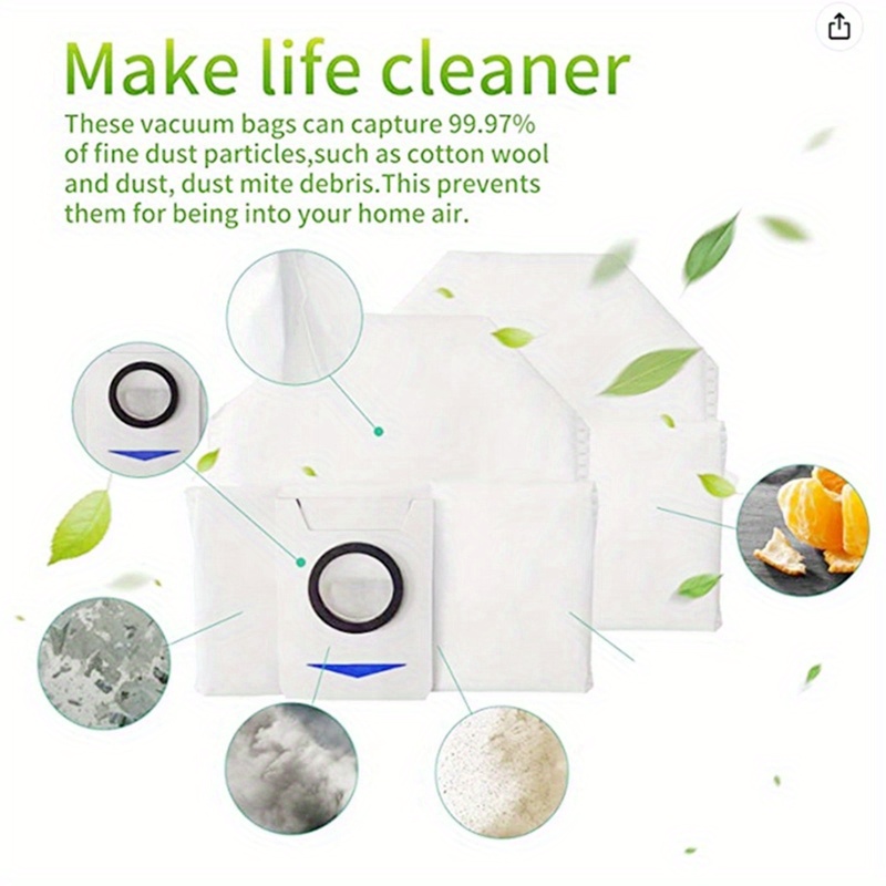   x1 omni t10 omni vacuum cleaner accessory kit   dust bags garbage bin liners floor attachments for   cleaning details 1