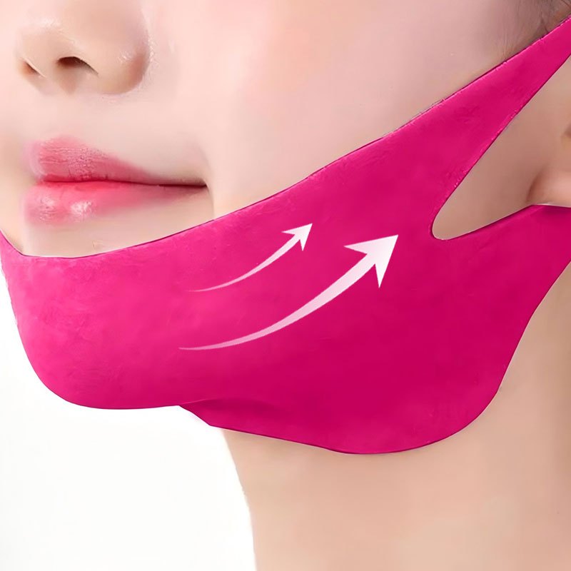 

5pcs Double Facial Masks, V-shaped , , , Portable Facial , Hypoallergenic