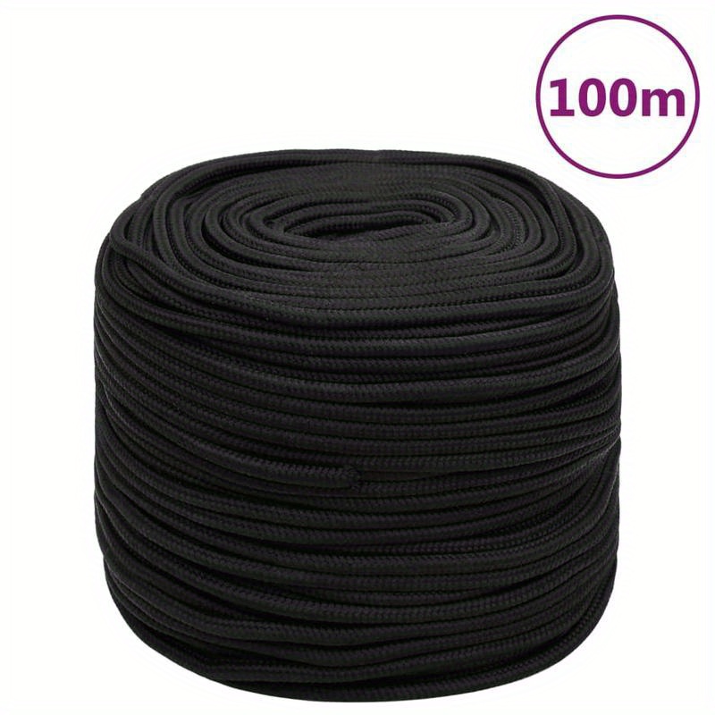 Rope, Boat Rope Black 6 Mm M Polypropylene