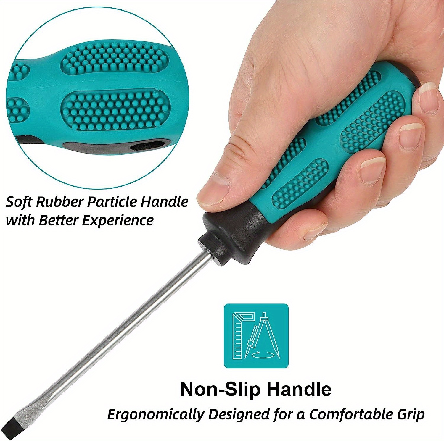 professional magnetic screwdriver set with cushion grip & non-slip handle - 5   & 4 phillips tips, ergonomic tool kit with magnetic tips for electronics repair, diy crafts, home   - durable & precise screwdriver set, precision tools, sturdy construction, repair professionals Product details 1
