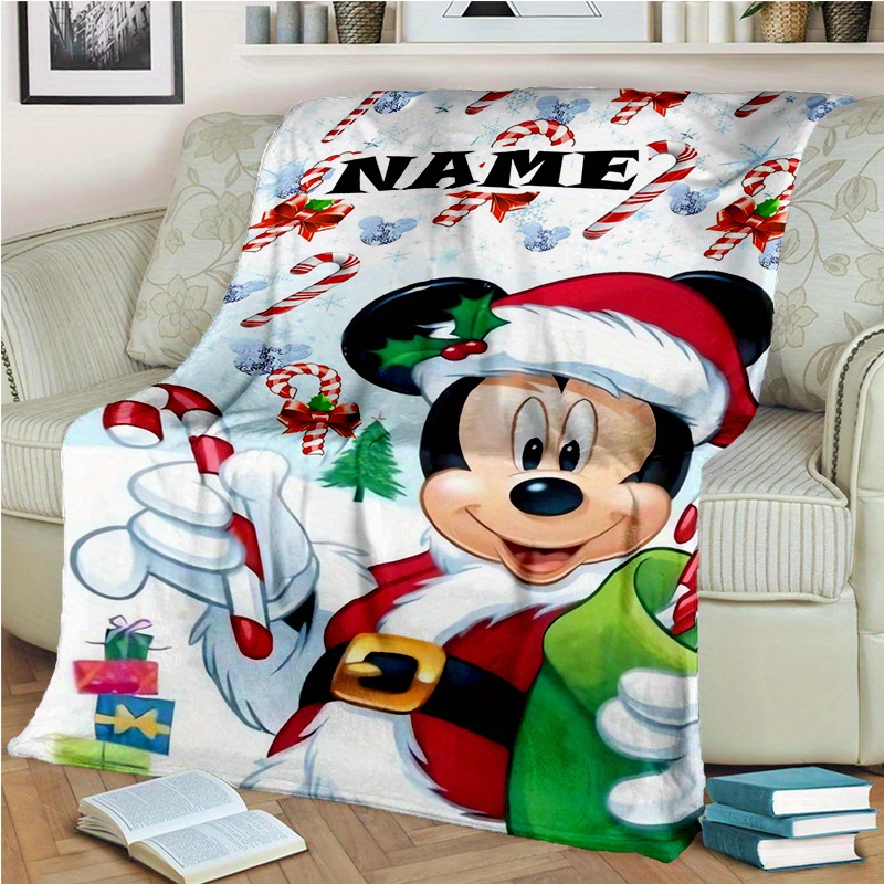 

Ume Custom Mick Personalized Name Blanket - Soft Flannel, For Sofa & Bed, & Travel Gifts, Christmas Decor