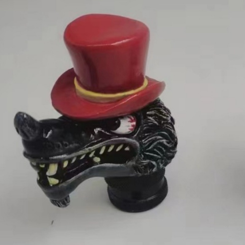 TEMU Halloween Decoration Car Modification Universal Manual Shift Head Western Cowboy Wolf Gear Lever Head Modification