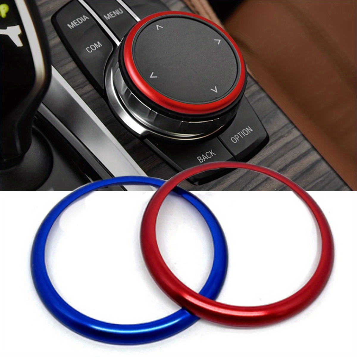 

Media Knob Decorative Ring Suitable For Bmw 1 2 3 4 5 6 X3 X4 X5 X6 F22 F30 F10 Control Multimedia Controller Knob Button Decorative Cover Ring