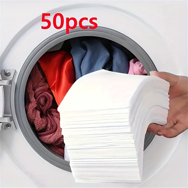 

/50/10pcs Color Laundry Sheets - Dye Trapping & Anti-transfer Wash Paper, Uncharged For