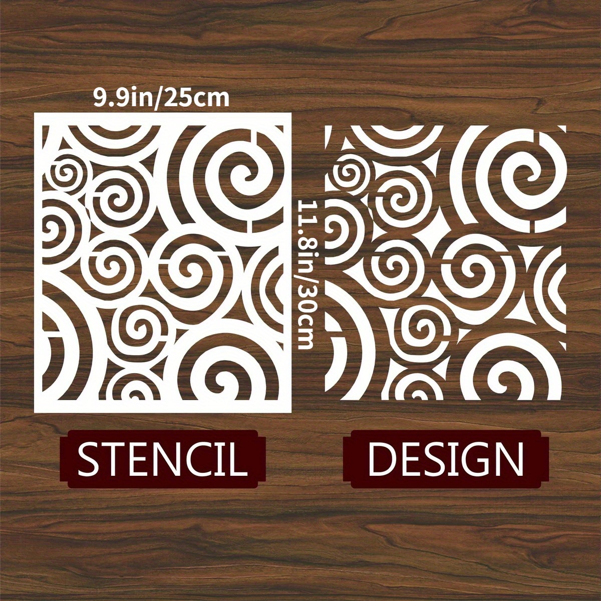 TEMU Dizzy Stencil - Reusable Mylar Stencils For Painting, Drawing Painting Stencils Reusable Stencils For Painting On Floor, Wall And Tile