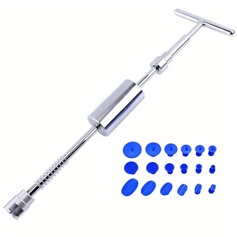 

Car Dent Puller T Dent Repair Tool Auto Repair Sheet Metal Kit Slide Hammer Reverse Hammer Glue +18pcs Glue Puller