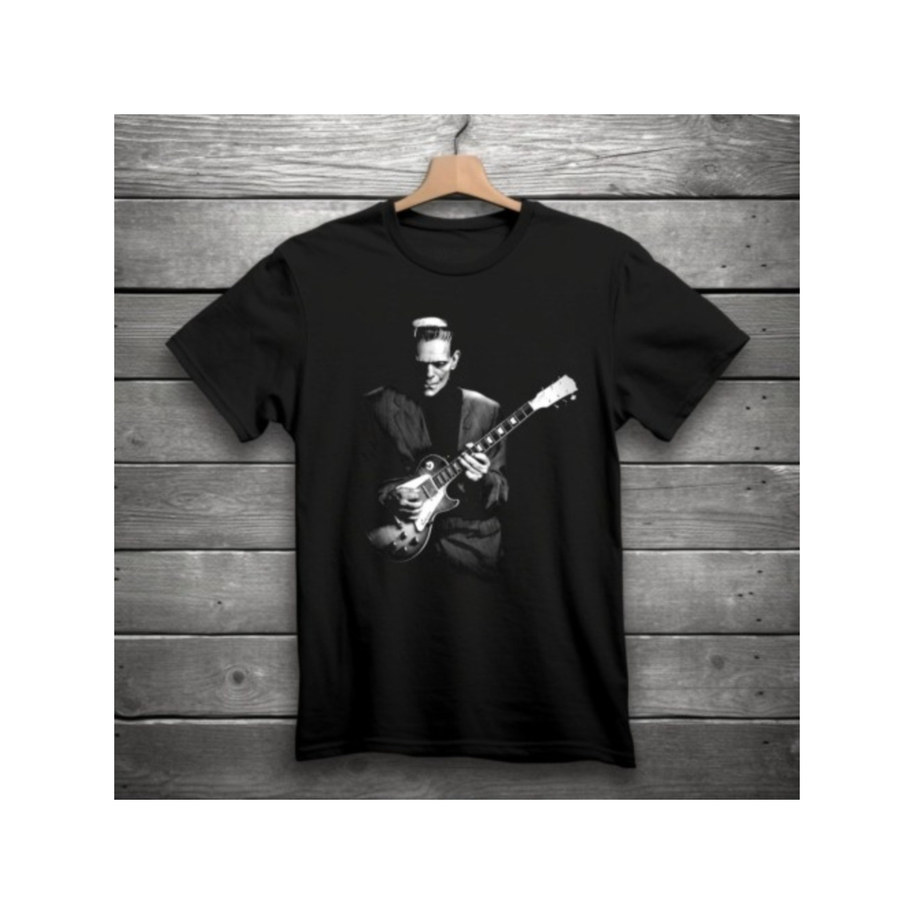 

Playing Electric Guitar Horror T-shirt -3xl