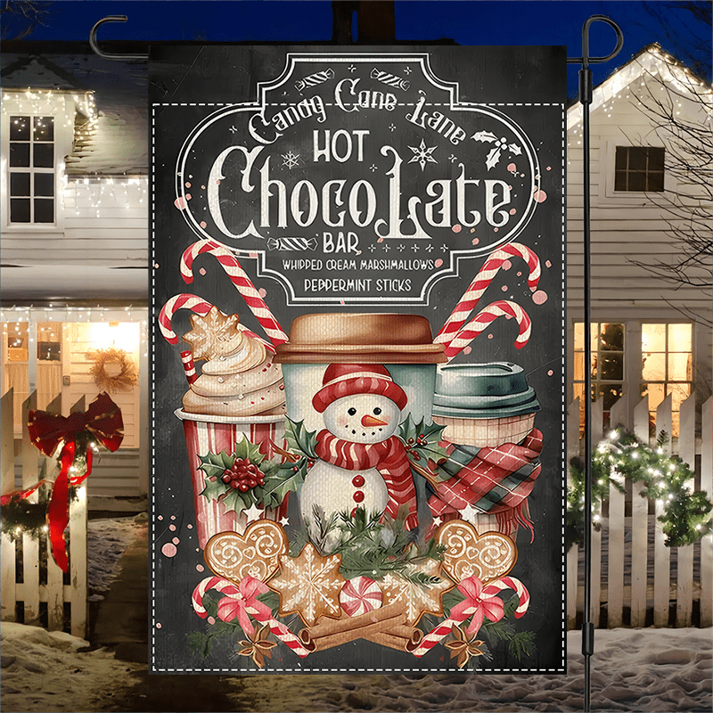 

Hot Christmas - Double-, Polyester, For , Stands, 12x18