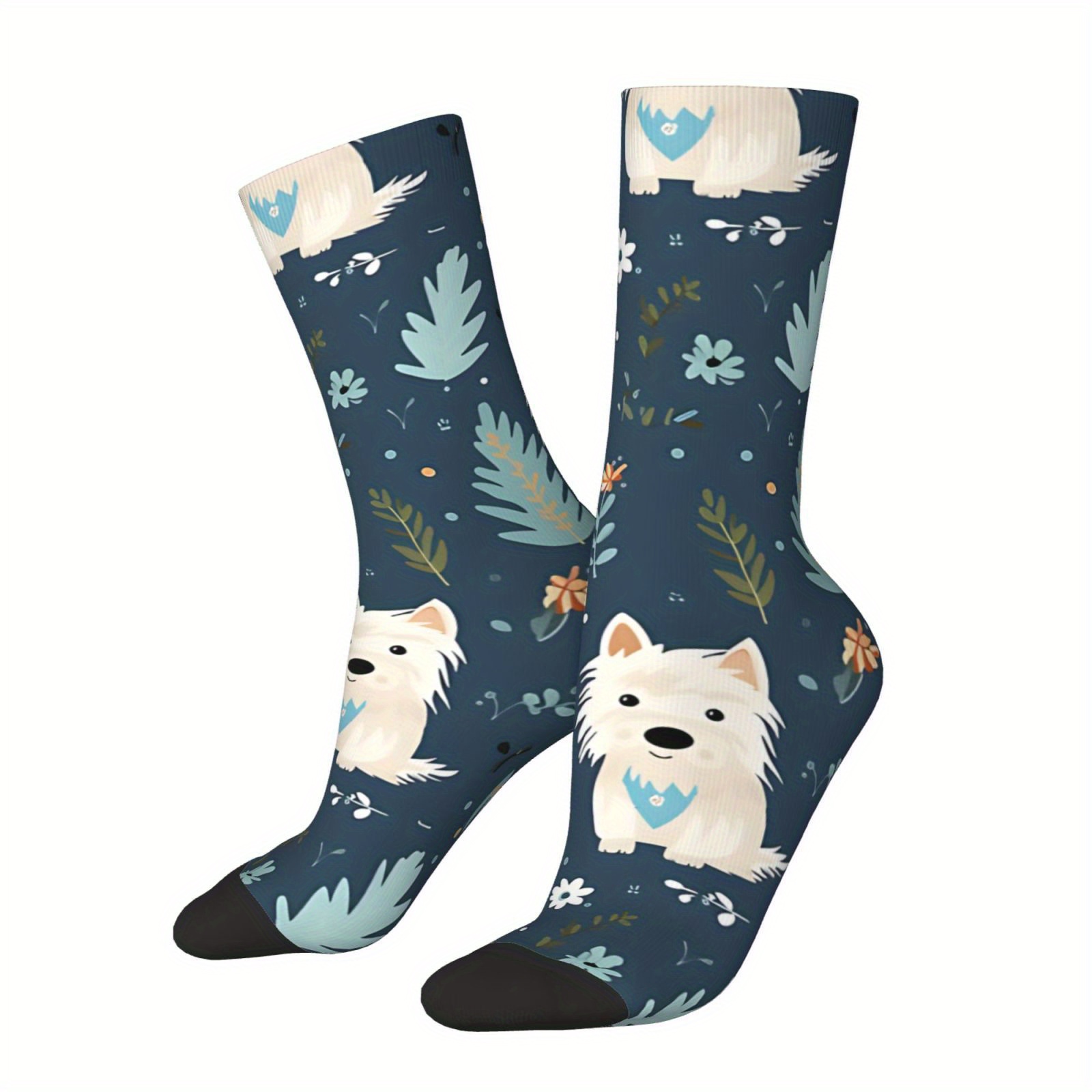 

Funny & Plants Print Socks, Seamless, Novelty Crew Socks For , Perfect Gift Idea