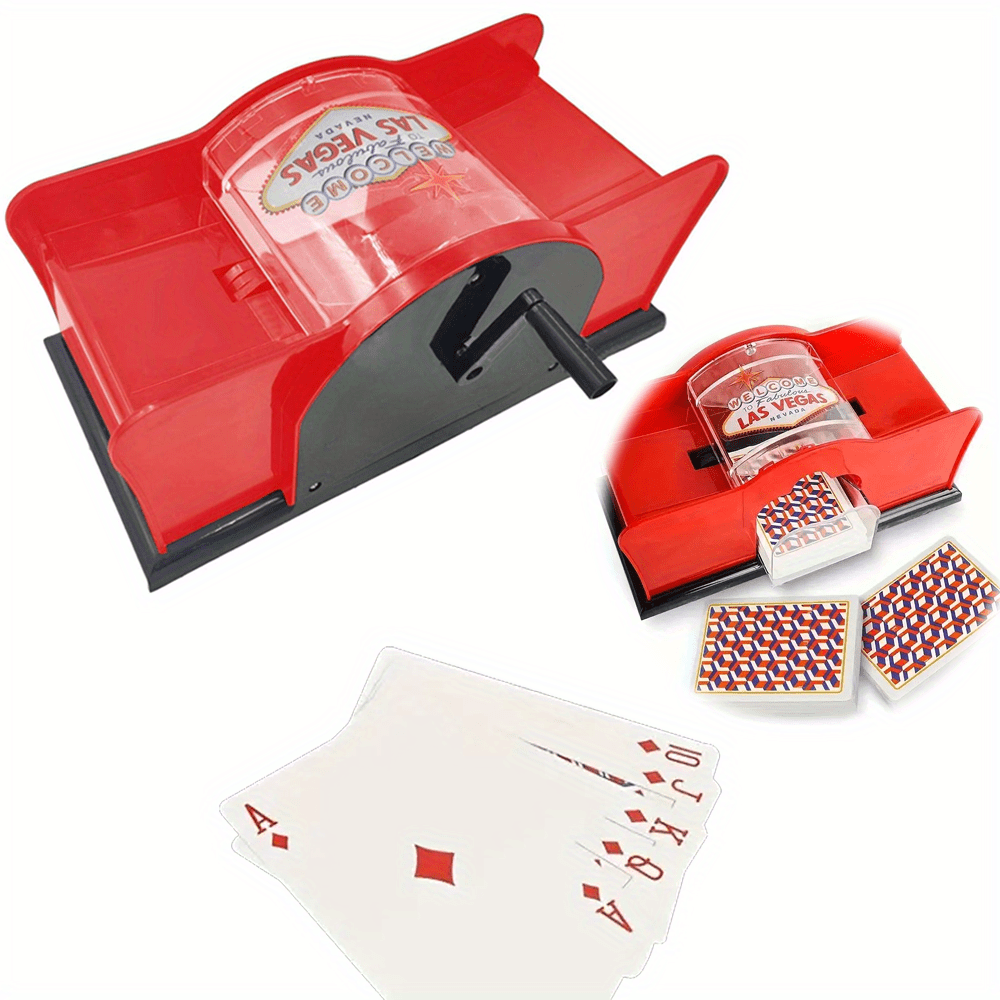 

Easy-to-use Manual Card Shuffler - Nights & Holiday , Plastic