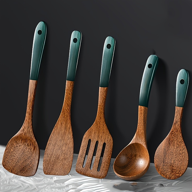 

Wood Set: Raw Wood Spatula , Spoon, And & Slotted Spatula Set