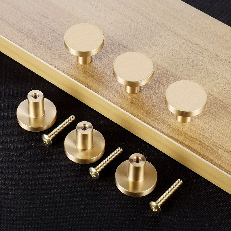 12pcs golden dresser knobs] 12/6pcs 12-pack alloy dresser knobs, metal  drawer pull handles with screws, versatile use for cabinets & wardrobes,  elegant golden decorative furniture hardware, - tools & home improvement -  Temu