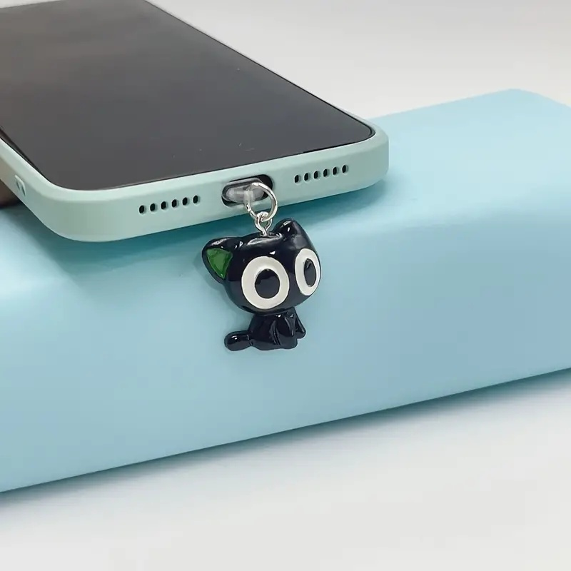 TEMU 1 Tappo antipolvere a forma dai grandi stile cartone animato di Halloween, per connettori iPhone/ Type-C