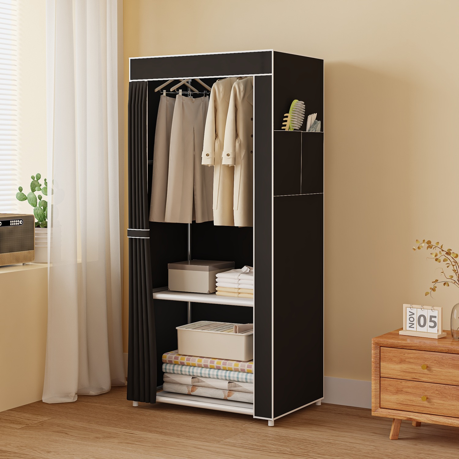 

Closet Organizer - Spacious Dustproof , , And For Women' In , , Red,