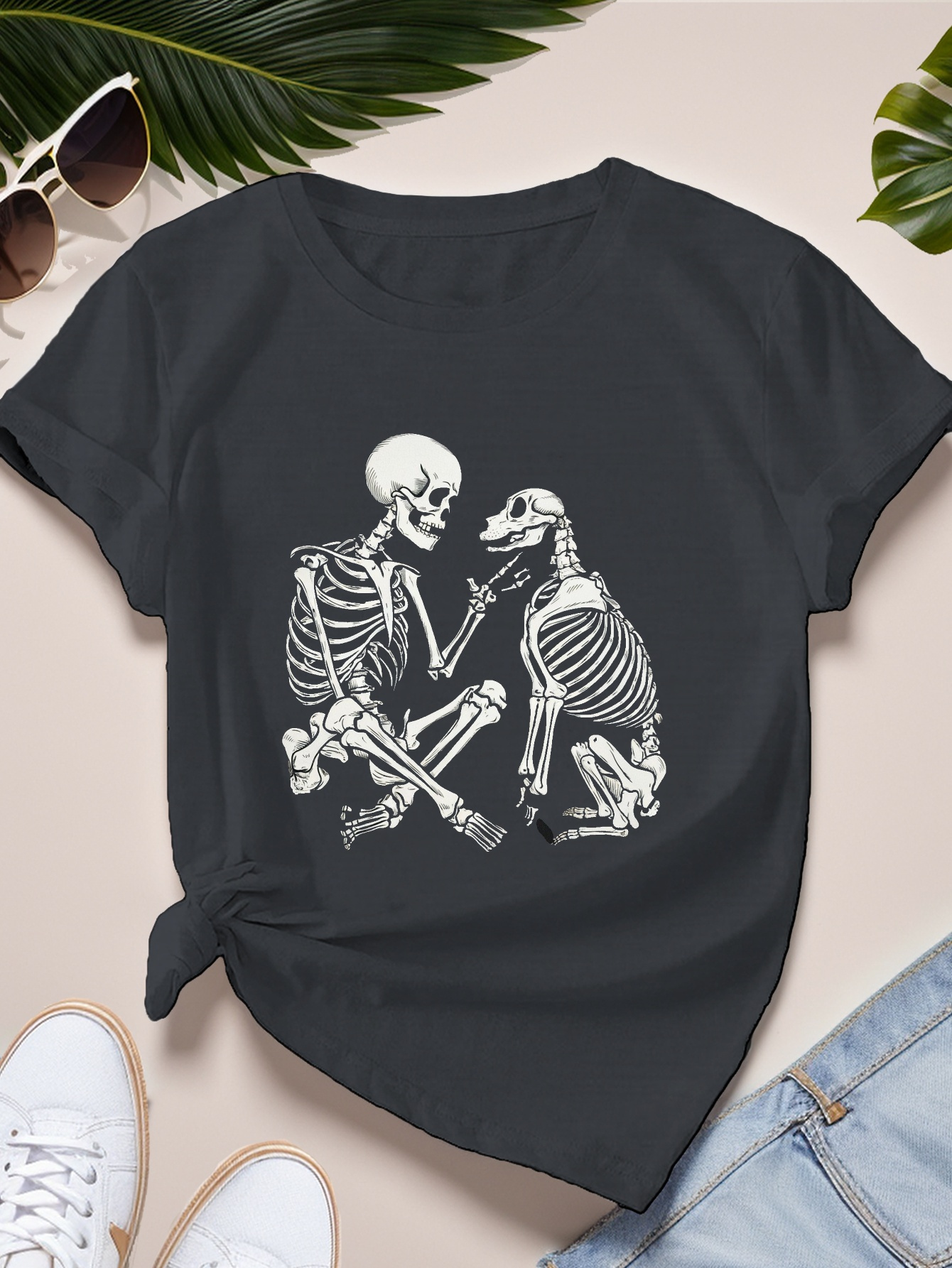 【oan】Elec Skeleton Vintage Washing Short Sleeve T-Shirt Vintage JNCO Men's Skeleton Long Sleeve Shirt Small USA | eBay