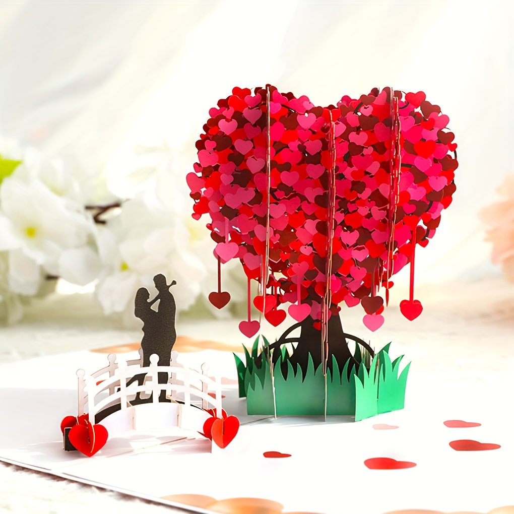 

3d Greeting For - For Anniversaries, 's Day & Day - Hearts , 6"x8" - For Wife, Husband, , Girlfriend