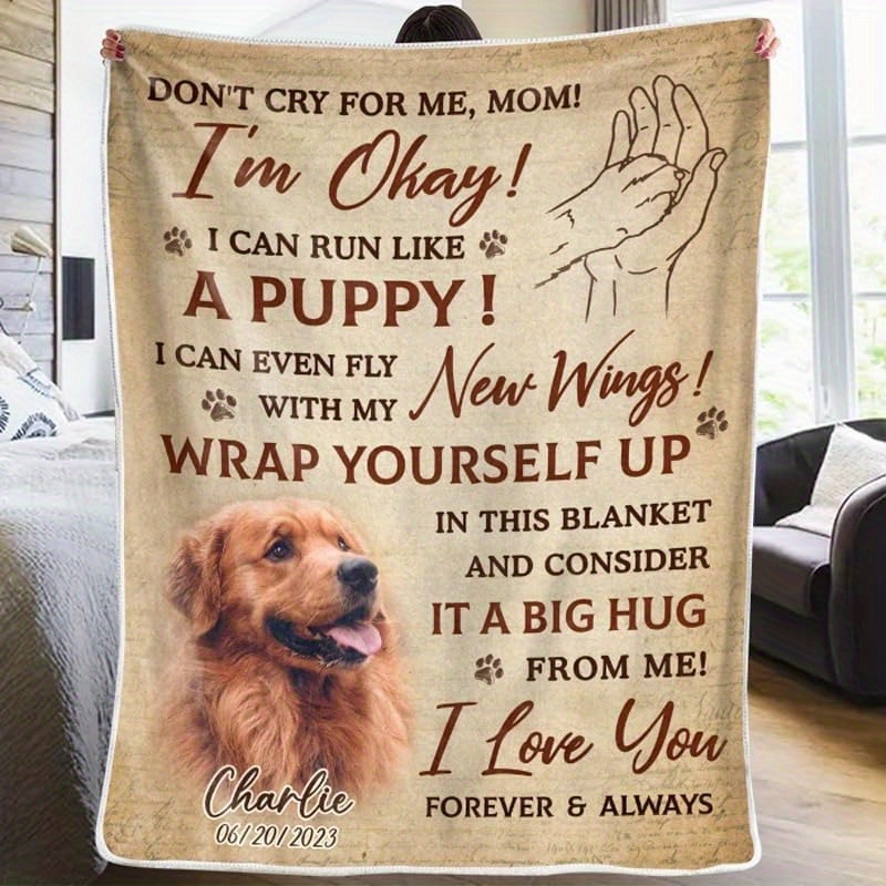 

Customizable Dog Blanket 51.2x59.1 , Polyester, , Rectangular, Pet , Decor, No Battery Required,