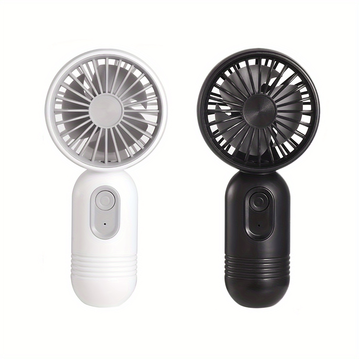 

2-pakc Portable Mini Fan Handheld Personal Small Fan With 3- For Travel Usb Rechargeable Battery Operated Eyelash Fan