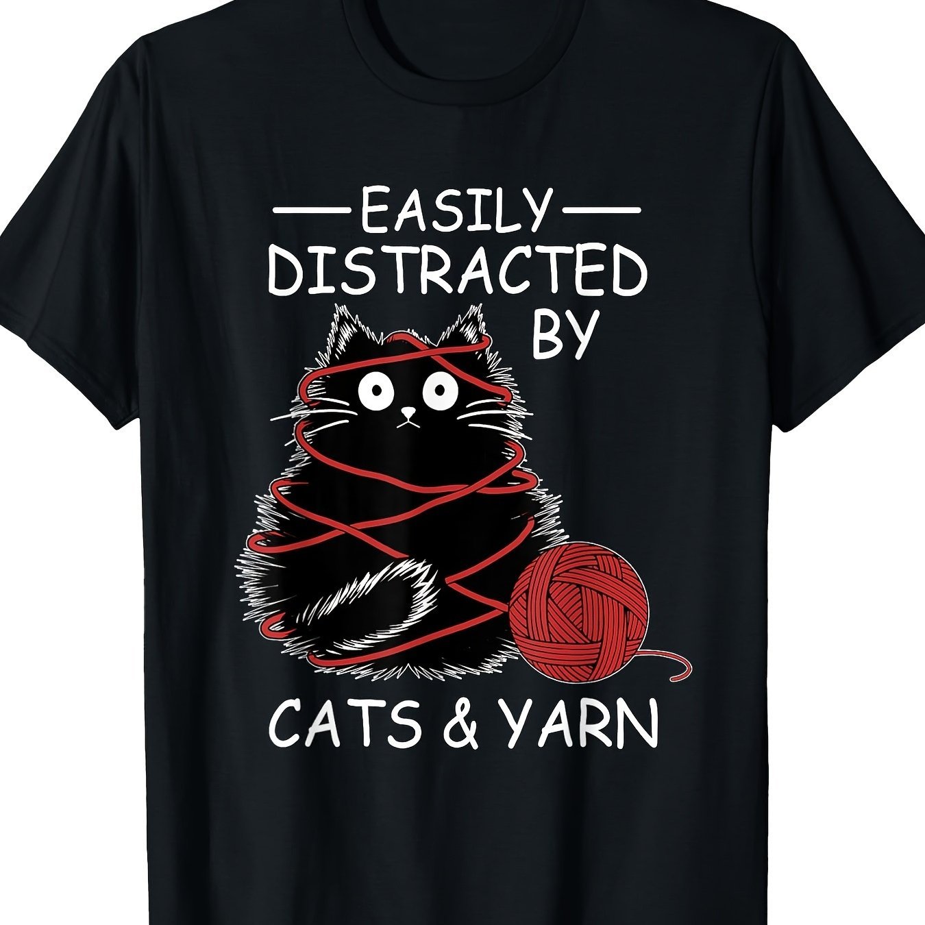 

Easily By Cats And Balls Of Cat Lovers Crochet T-shirts