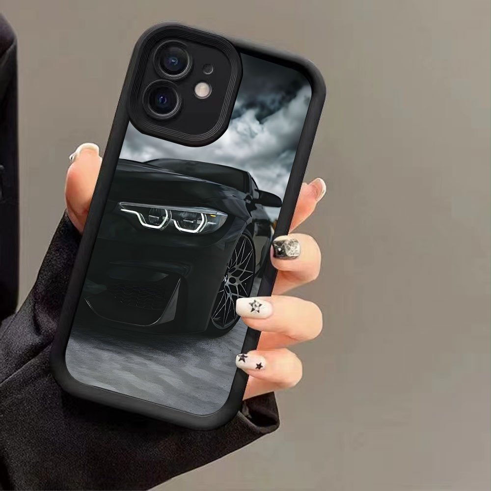 TEMU Car Printing Matte-brand New Angel Eye Stepped Mobile Phone Case, 360-degree Protection, , Simple, Fashionable, Tailored For Men And Women, A
