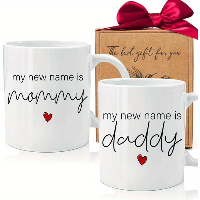 

1-pack New Parents Pregnancy Announcement, And Dad Gifts First Time 2024 Coffee Mug 11oz, New Parents Gifts For Couples Expecting Mom Dad Est 2024, My Is Mommy Daddy (&daddy)