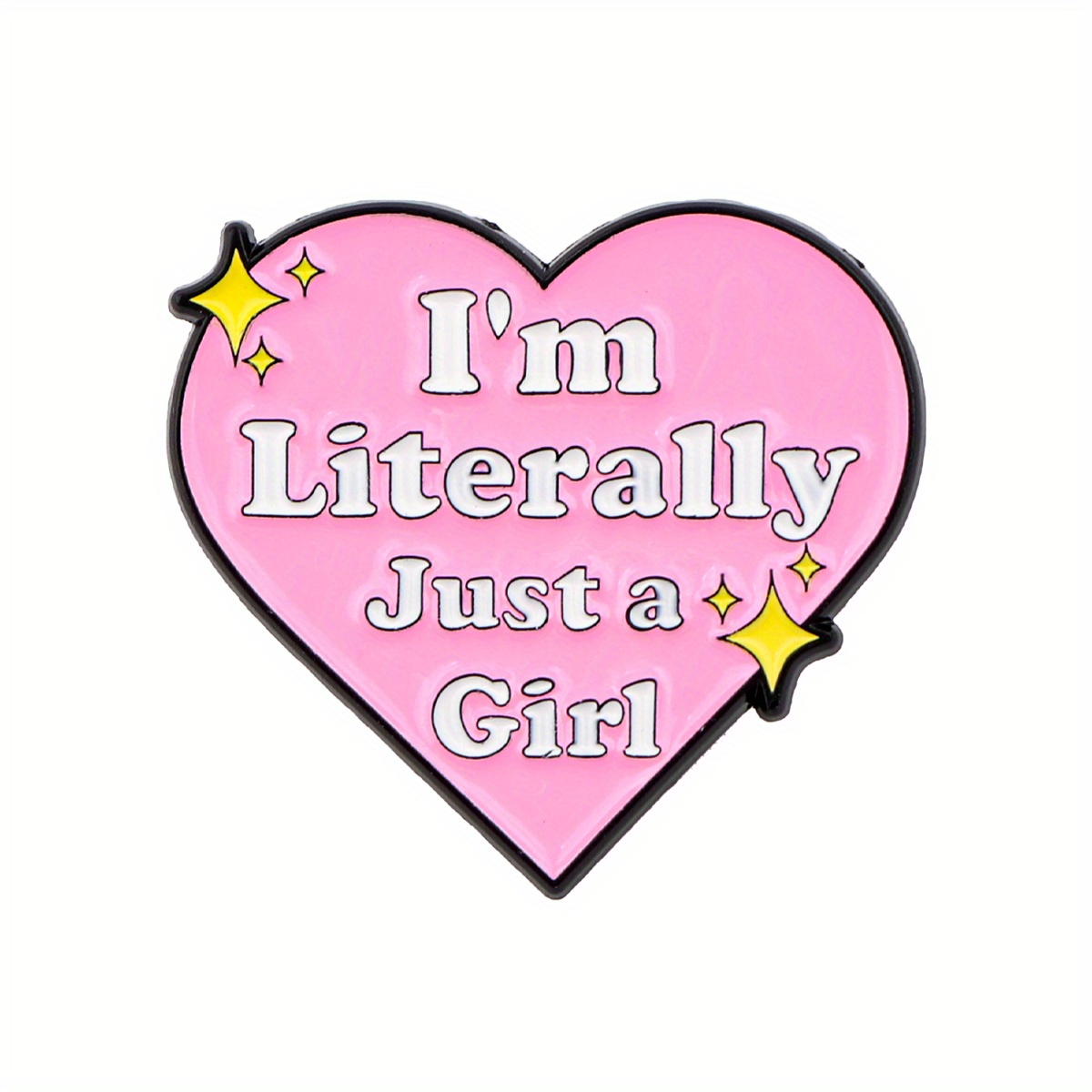 boucle cœur en émail broche - Temu France