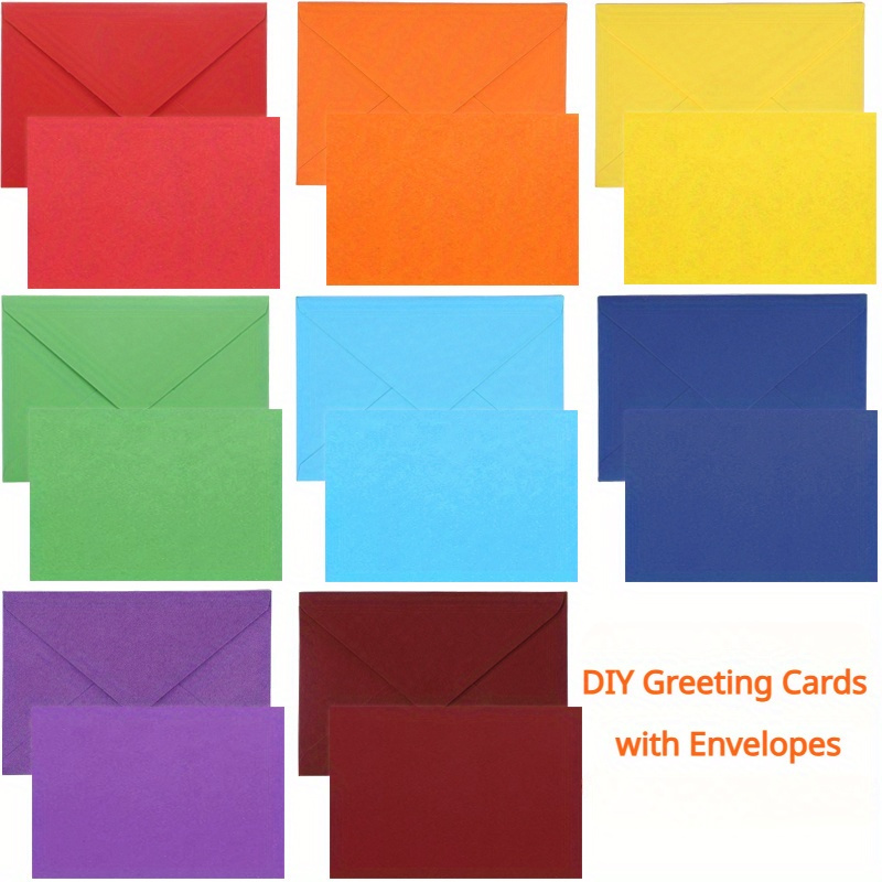 

Single Panel Blank Cards With Envelopes, 4"x6" Diy Holiday Greeting Card Set, 40 Sets Or 80 Sets.